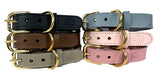 Sazzz Collar Dog Braveheart Leather Light Pink