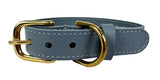 Sazzz Collar Dog Braveheart Leather Light Blue