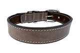 Chien de collier sazzz nomade en cuir vintage marron