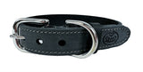 Sazzz collar dog nomad vintage leather anthracite