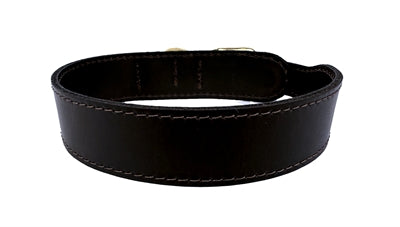 Sazzz Collar Dog Pioneer in pelle scuro marrone scuro