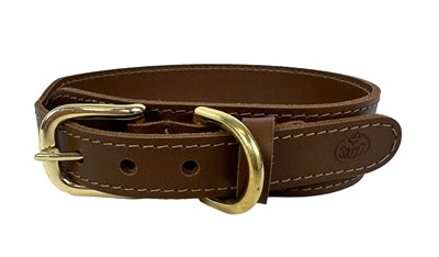 Sazzz Halsband hond pioneer leer zadel bruin