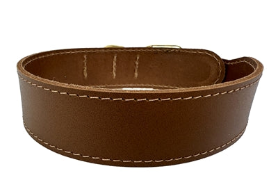 Sazzz collar dog pioneer leather saddle brown