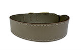 Chien de collier sazzz pionnier en cuir taupe