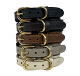 Sazzz Collar Dog Pioneer in pelle scuro marrone scuro