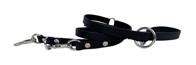 Sazzz dog Riem Passion en cuir réglable noir