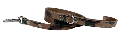 Sazz Dog Belt Nieustraszony kamuflaż ze skóry vintage