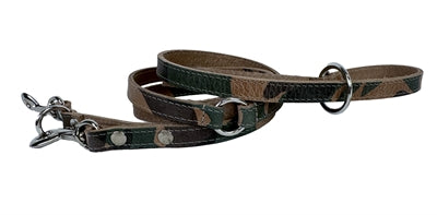 Sazzz Hundegürtel Fearless Vintage Verstellbares Leder -Tarnung