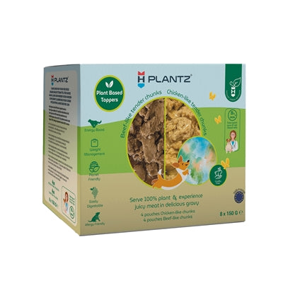 Henart Plantz Toppers Multipack -Hühnchen -Rindfleisch wie