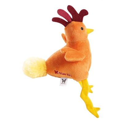 Martin Dog toys Haan Pluche Oranje Recycled