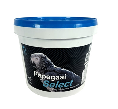 Hareco Papagei wielt mat Pellets