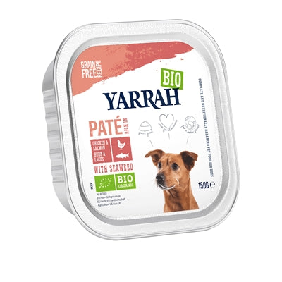 Yarrah Dog Alu Bio Pateh Chicken Salmon z wodorostami