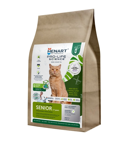 Henart Mealworm Insect Cat Senior med honom Eggshell Membrane