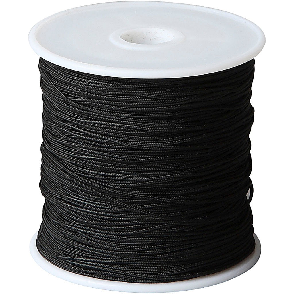 Https: www.cchobby.nl polyester-cord-thickness-0-8-mm-black-50-m-1-roll