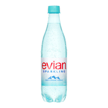 Evian sparkling 100% rpet (12x 50 cl)