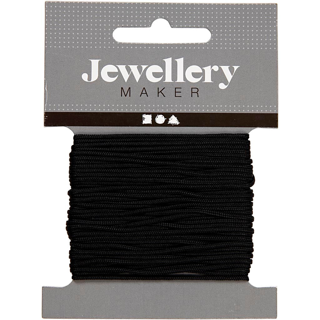 Creative Compility Macrame Cord Schwaarz, 10m