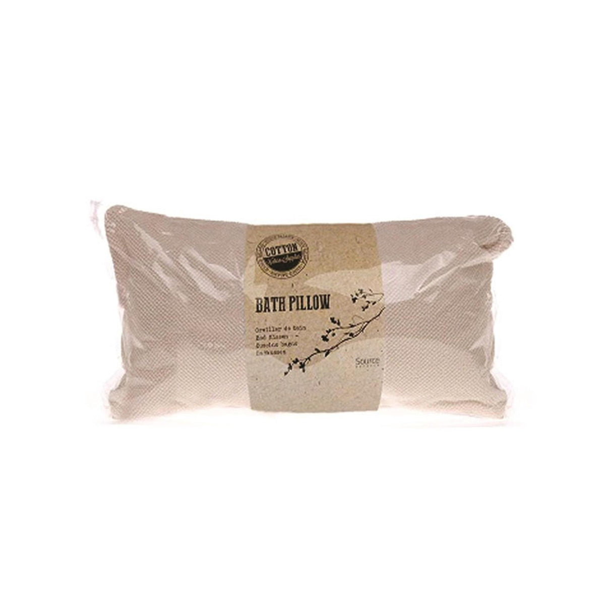 Source balance terry bath cushion with suction cup 35x17cm