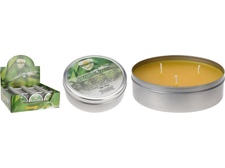 Pro garden citronella candle in tin 10.5cm