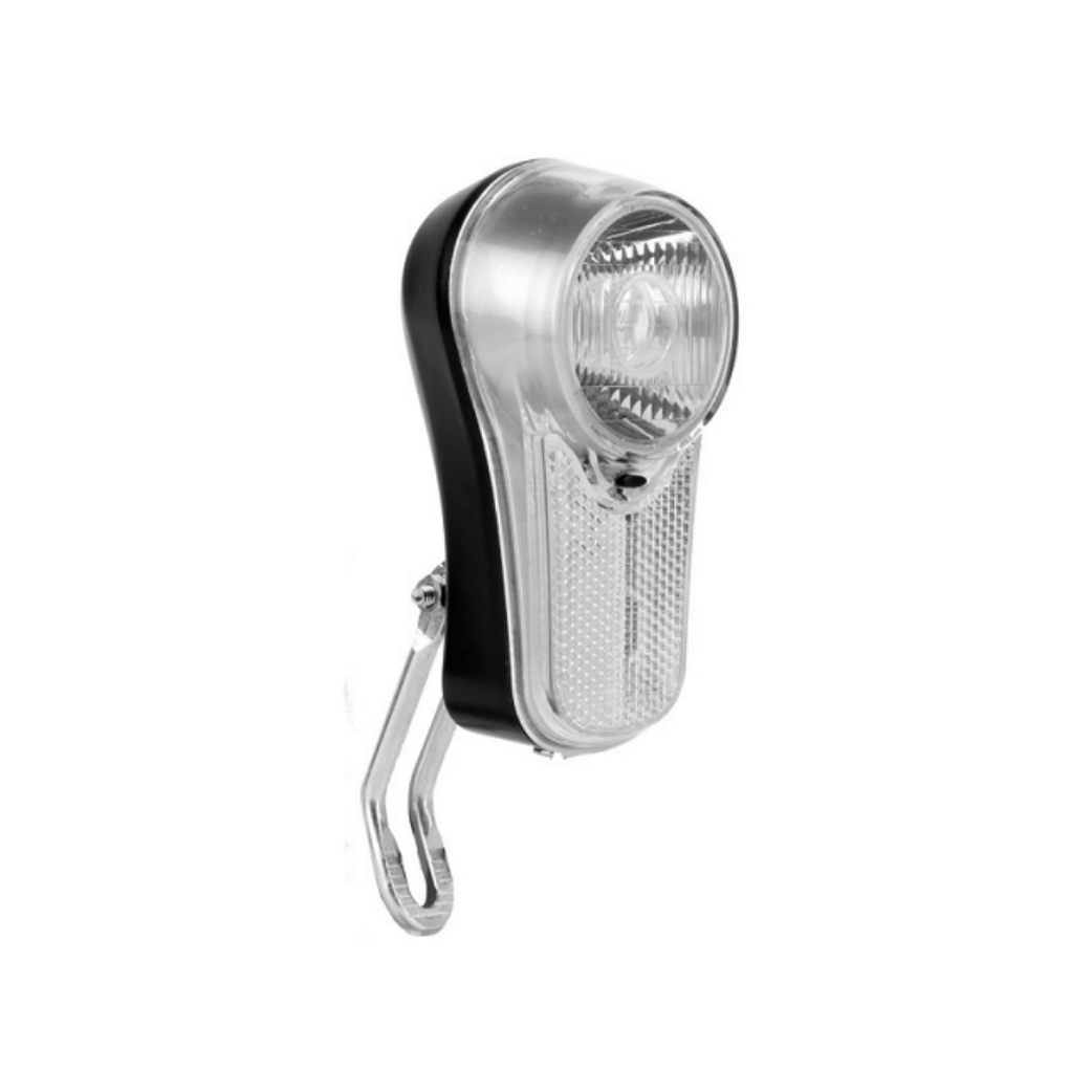 Axa City LED headlight. 4lm, incl. batteries. (workshop packaging)