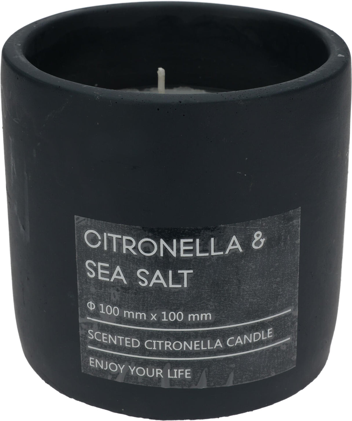 Pro garden citronella candle in pot 10cm anthracite