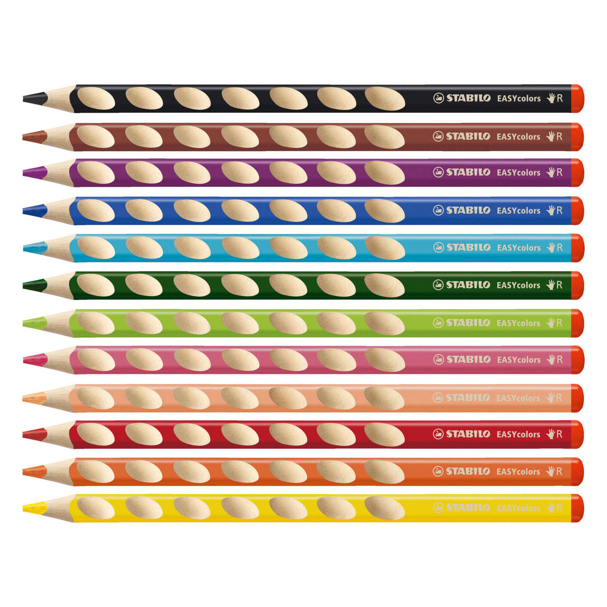 Stalo EasyColors Colored Pencils Right -runded 12 St. + Pencil Sharp