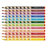 Stabilito EasyColors Matite colorate a destra 12 pezzi. + affiliatore a matita