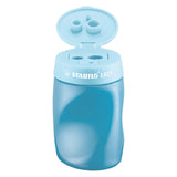 Stabilo EasySharpener 3 in 1 Bleistift schärfer auf dem rechten Blau