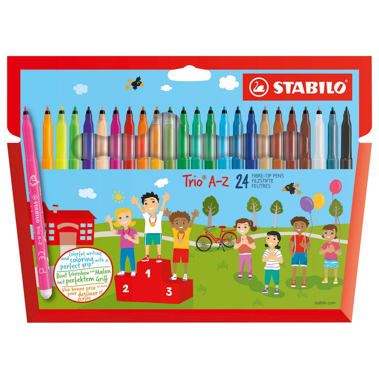 Stabilo Trio A-Z Feltstift, 24st.