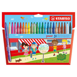 Stabilo Power felt -tip pen set with 24 pieces