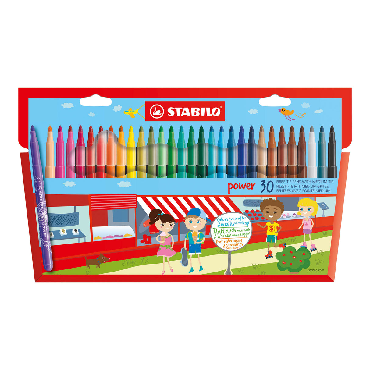 Stabilo Power felt -tip pen set with 30 pieces