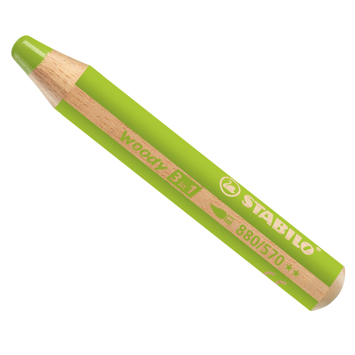 Stabilo Woody 880 Green à feuilles 3in1