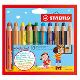 Stabilo Woody 3in1 färgade pennor 10 färger