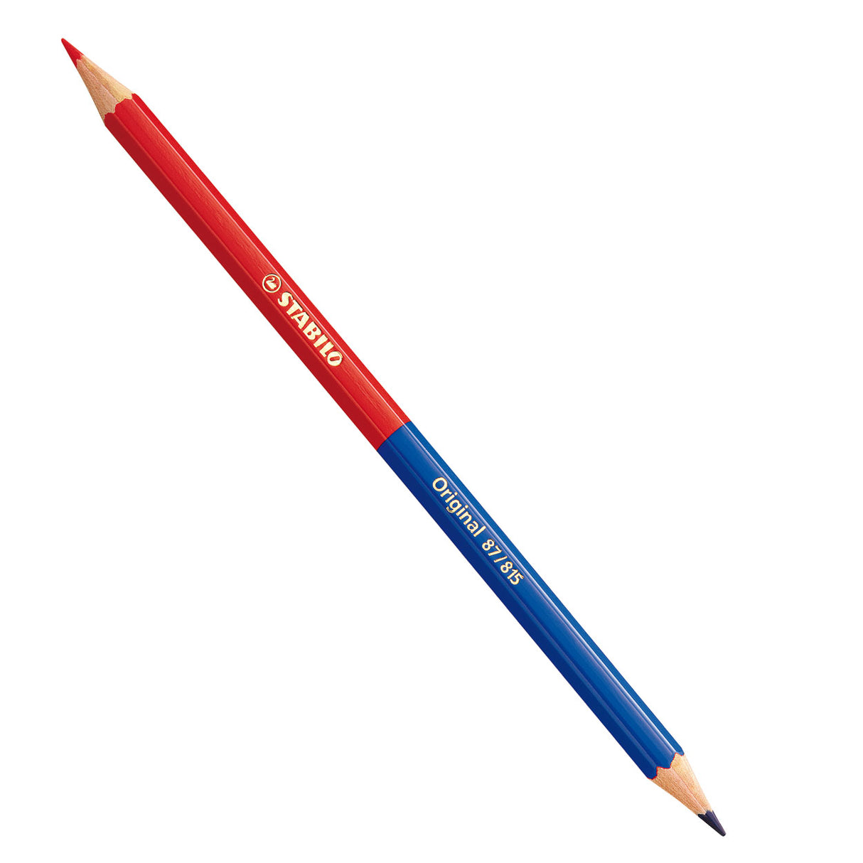 Stabilo Original - farbiger Bleistift - halb rot -halfblau (87 815)