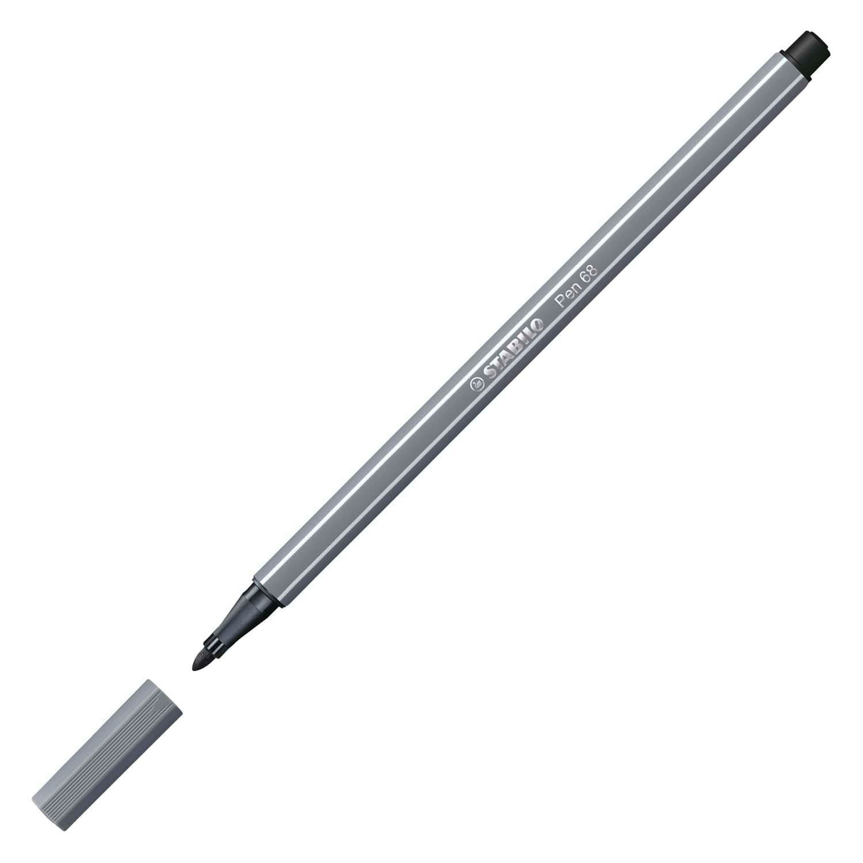 Stabilo Pen 68 - Filz -Tip -Stift - Dunkelgrau (68 96)