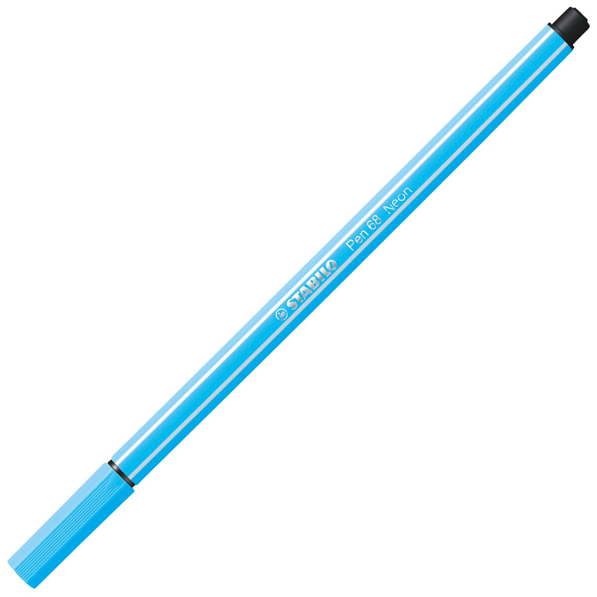 Stabilo Pen 68 - Filztip Stift - Blau fluorisieren (68 031)