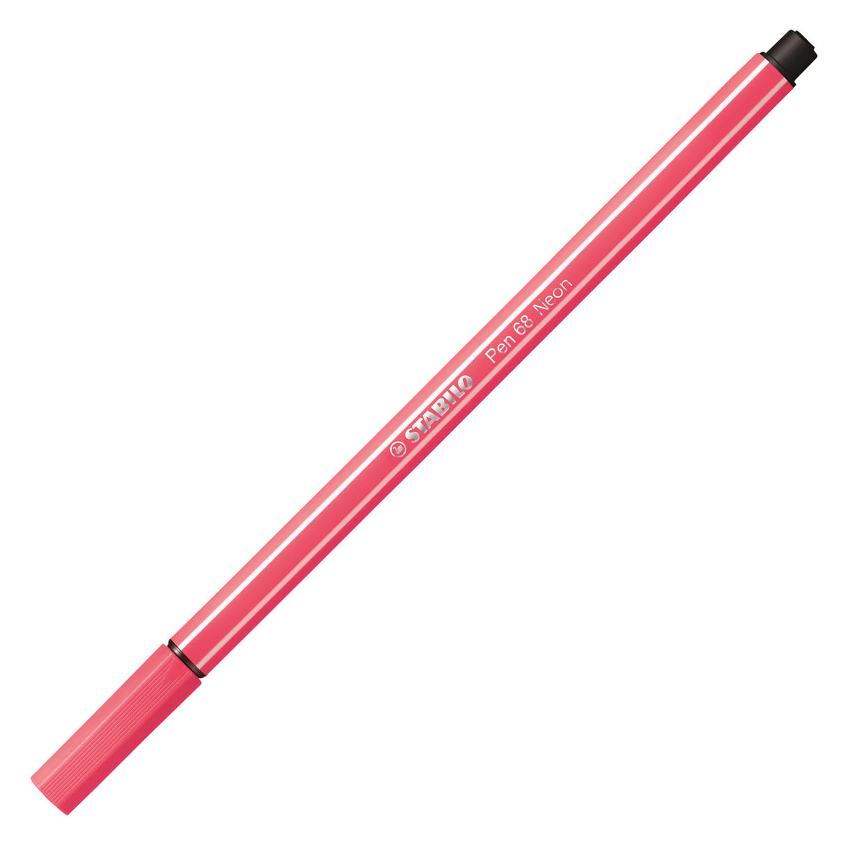 Stabilo Pen 68 - Felt -Tip Pen - Fluorescent Red (68 040)