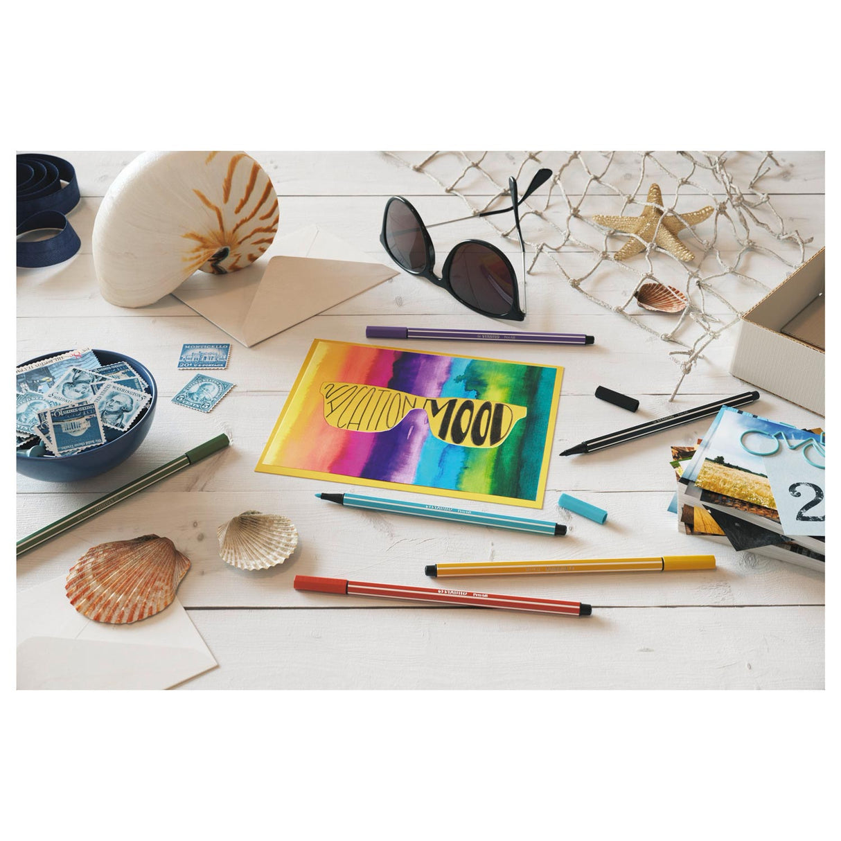 Stabilo pen 68 - felt-tip pen - orange (68 54)