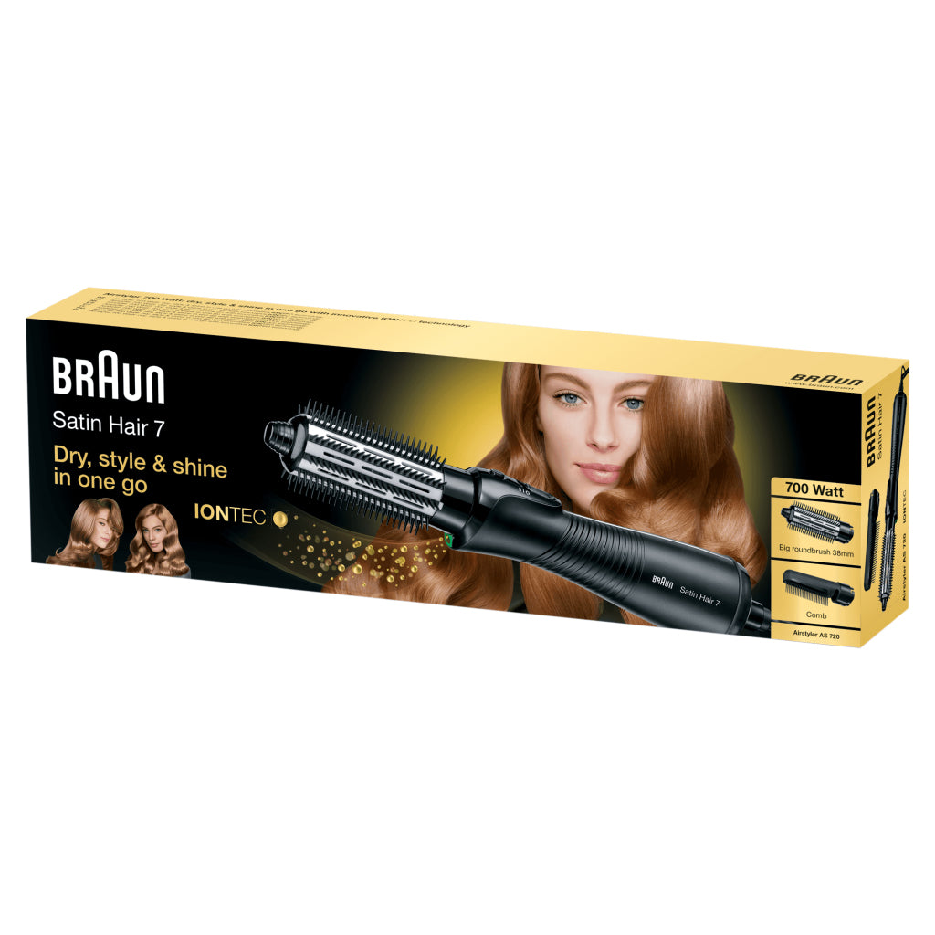 Braun AS720 saténové vlasy 7 Iontec Airstyler Black Silver