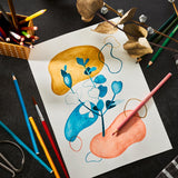 Stabilo 12 aquacolor colored pencils in metal box