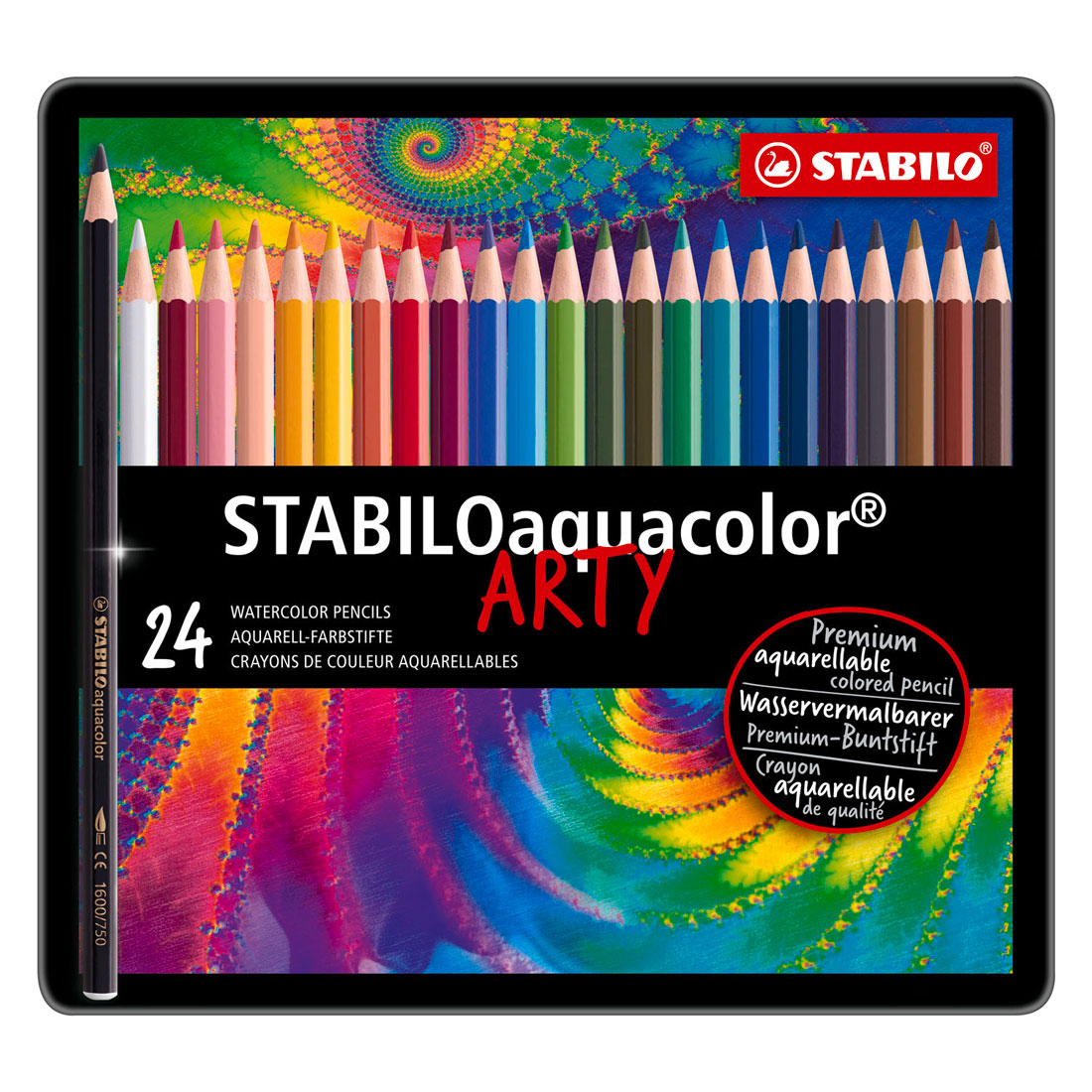 Stabilo Aquacolor Metall Box, 24st.