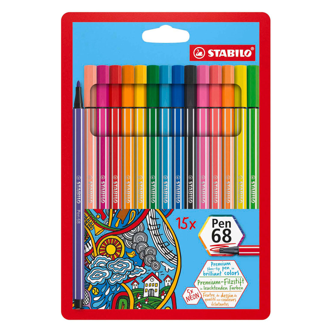 Stabolo Pen 68 15 Colori