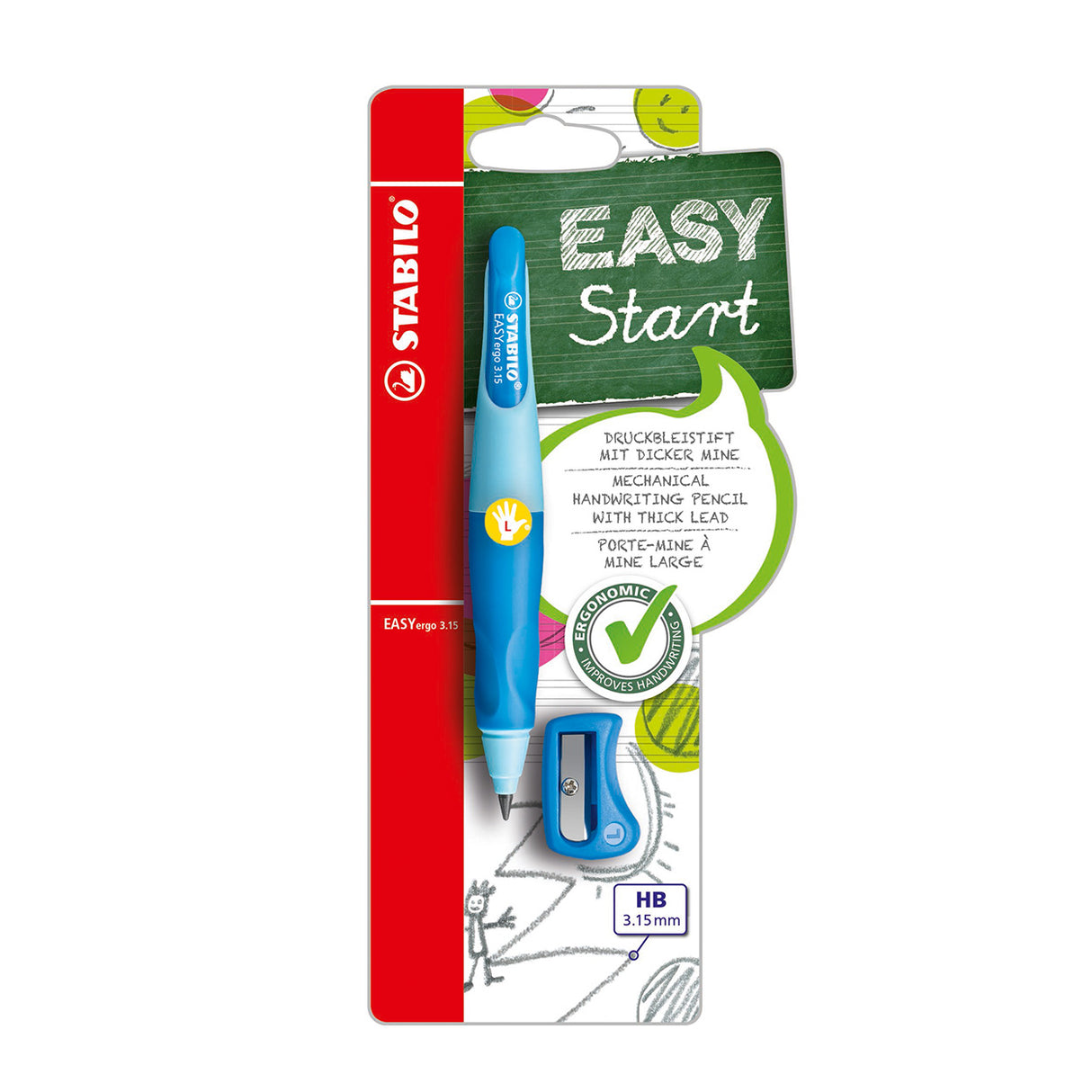 Stabilo Easyergo 3.15 Left -handed blue