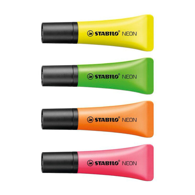 Stabilo Neon Text Marker Marker, 4 ..