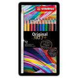 Stabilo original colored pencils metal box, 12st.