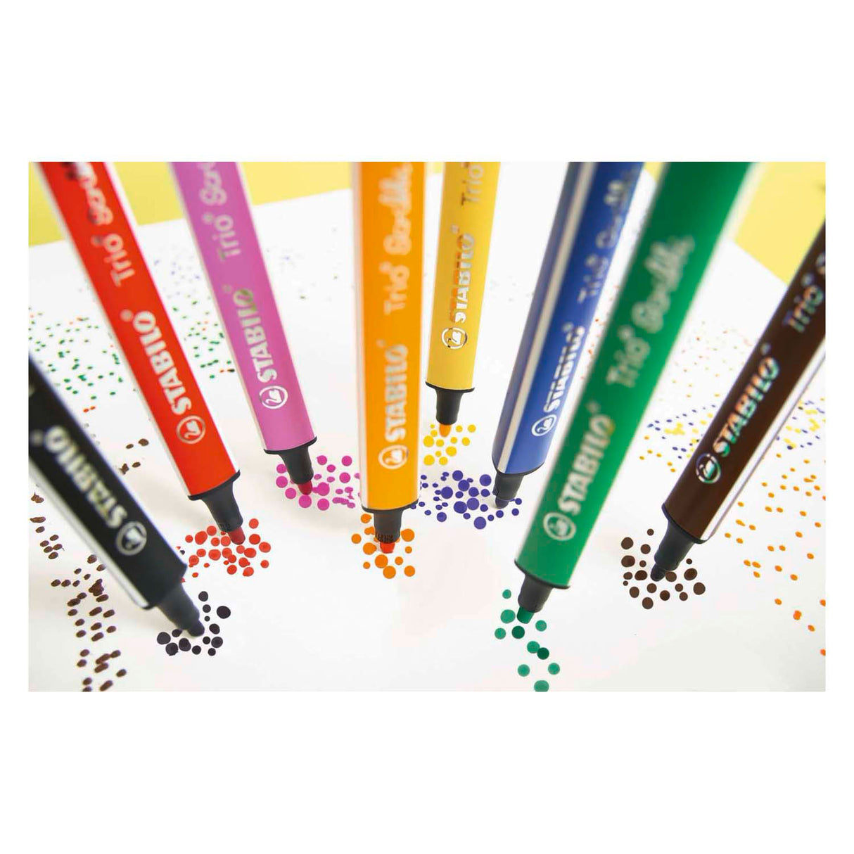 Stabilio Trio Scribbi huet -Tip Pens, 14st.