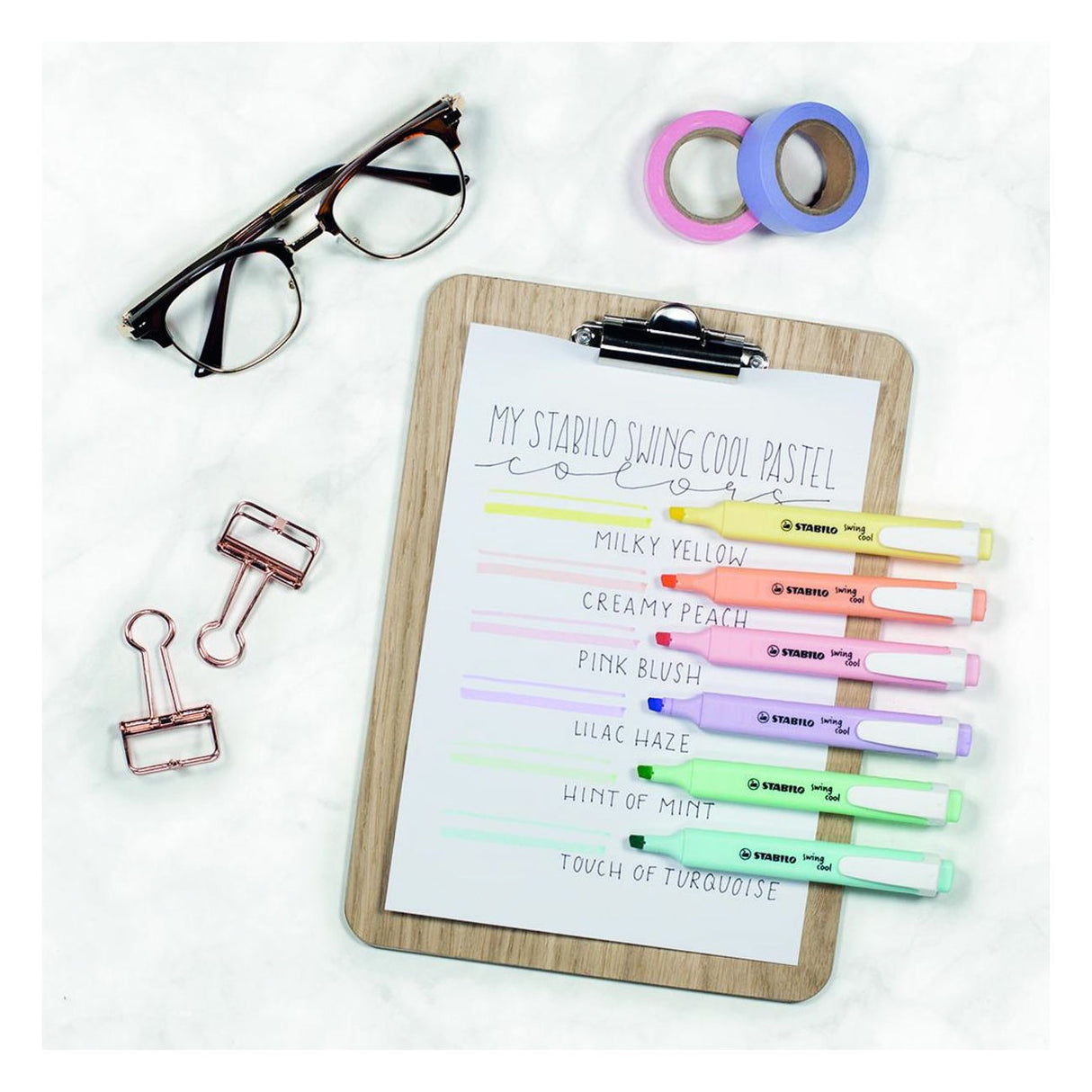 Stalo Swing Cool Pastel Markers, 6st.