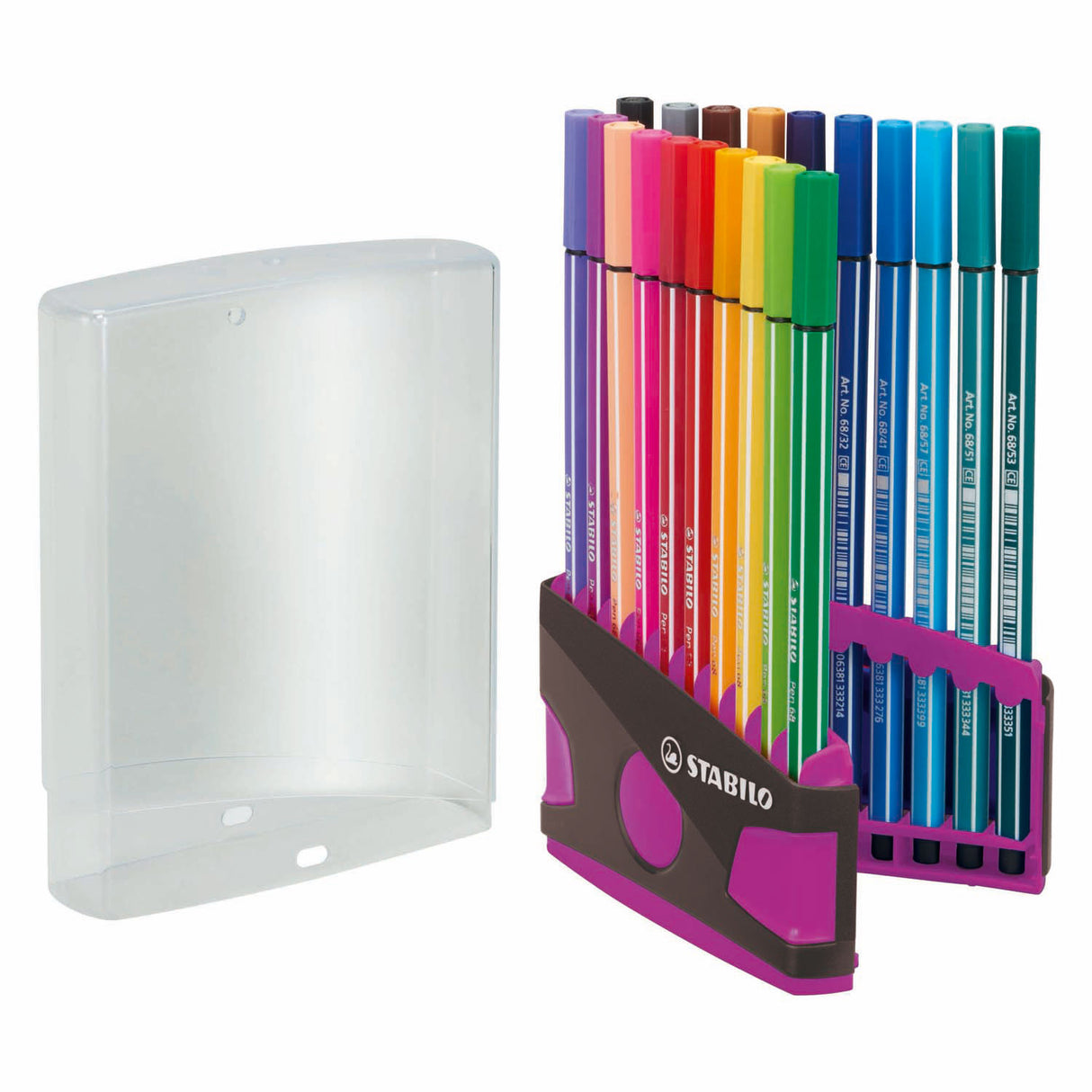 Stabilo Pen 68 Colorparade Antraciet Roze, 20st.