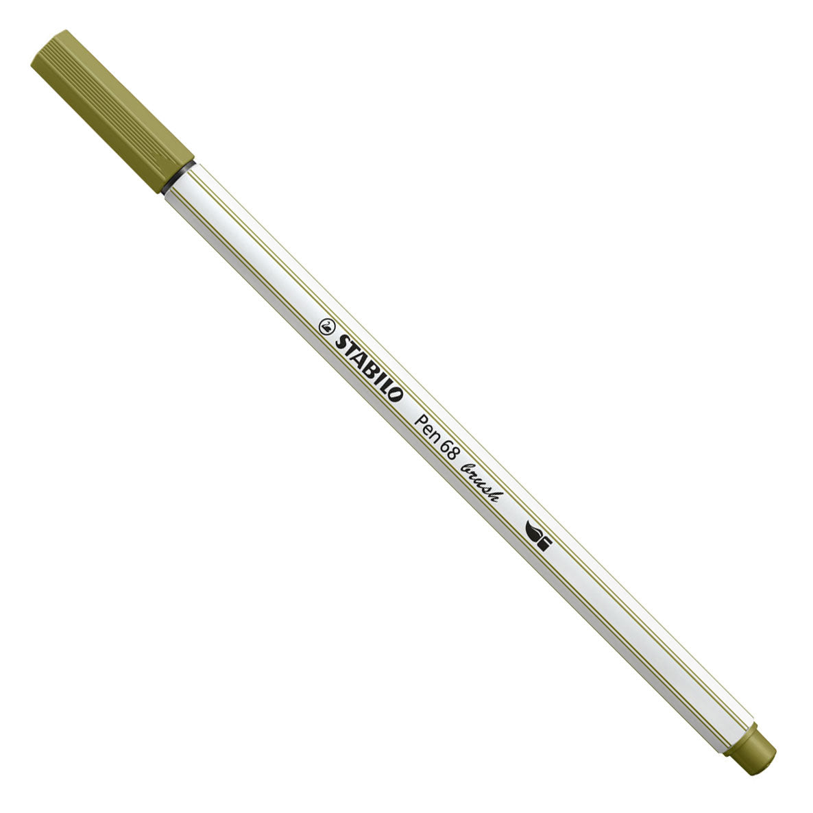 Stabilo Pen 68 Brush 37 Mud Green