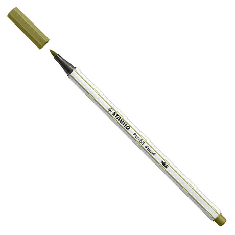 Stabilo pen 68 brush 37 mud green