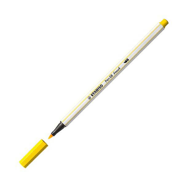 Stabilo Pen 68 Brush 44 - Jaune